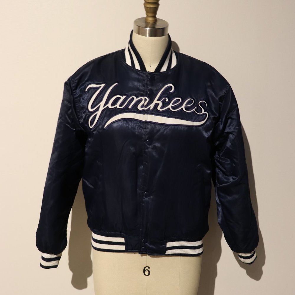 00s Starter Diamond NY Yankees Satin Jacket